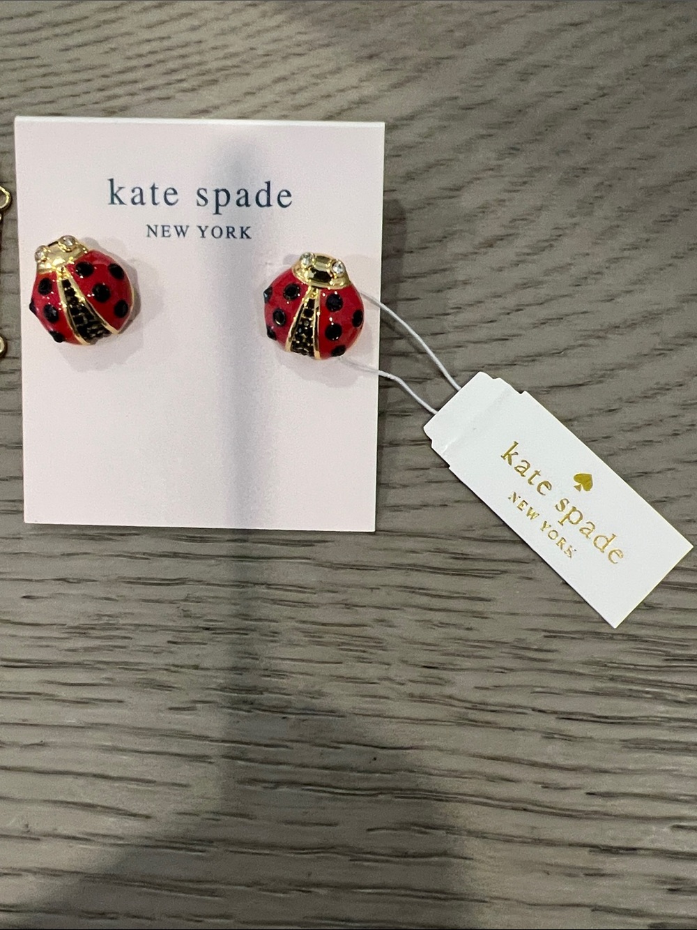 kate spade New York  Red Ladybug Earrings/ Necklace